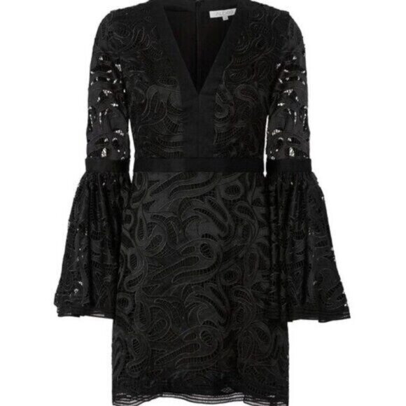 Alexis Behati Lace Bell Sleeve Mini Dress - Picture 4 of 11